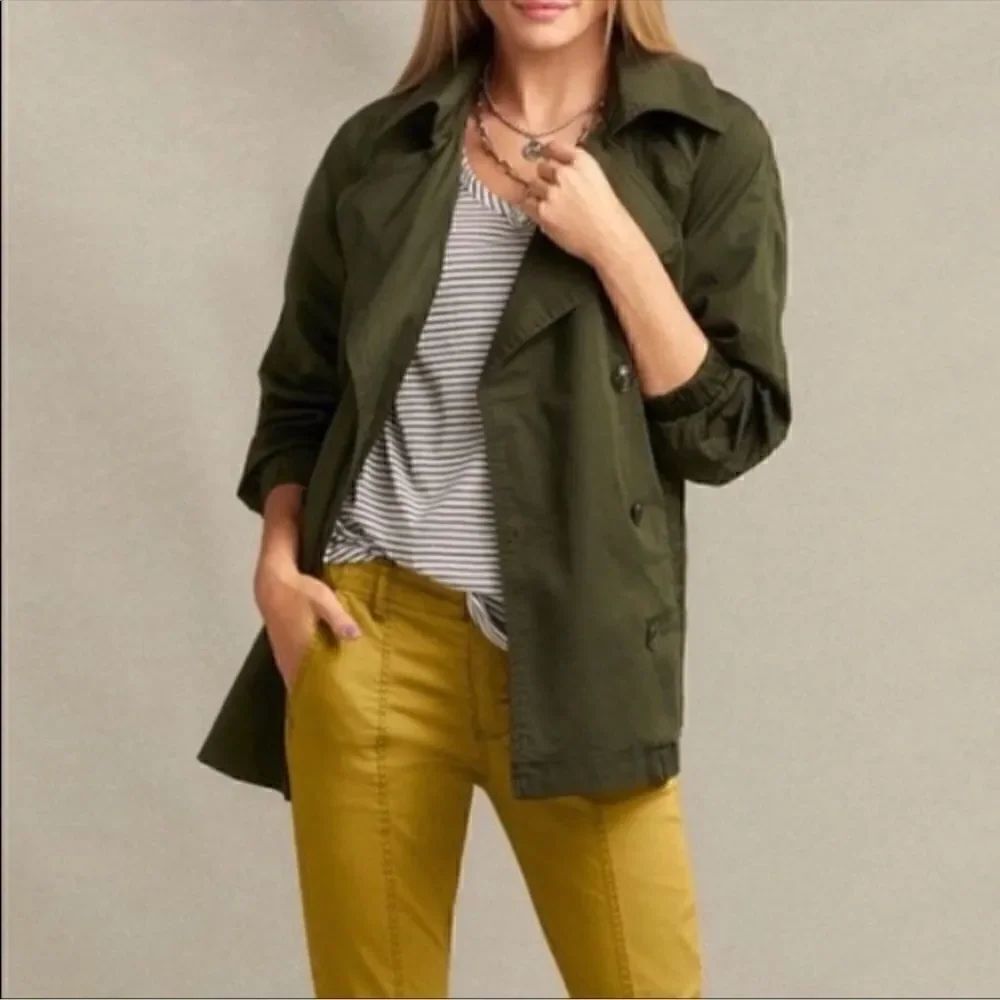 CAbi #5478 Olive Green Expedition Jacket size medium
